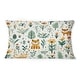 preview thumbnail 6 of 5, Designart "Cartoon Jungle Safari Animal Print For Nursery I" Animal Printed Throw Pillow