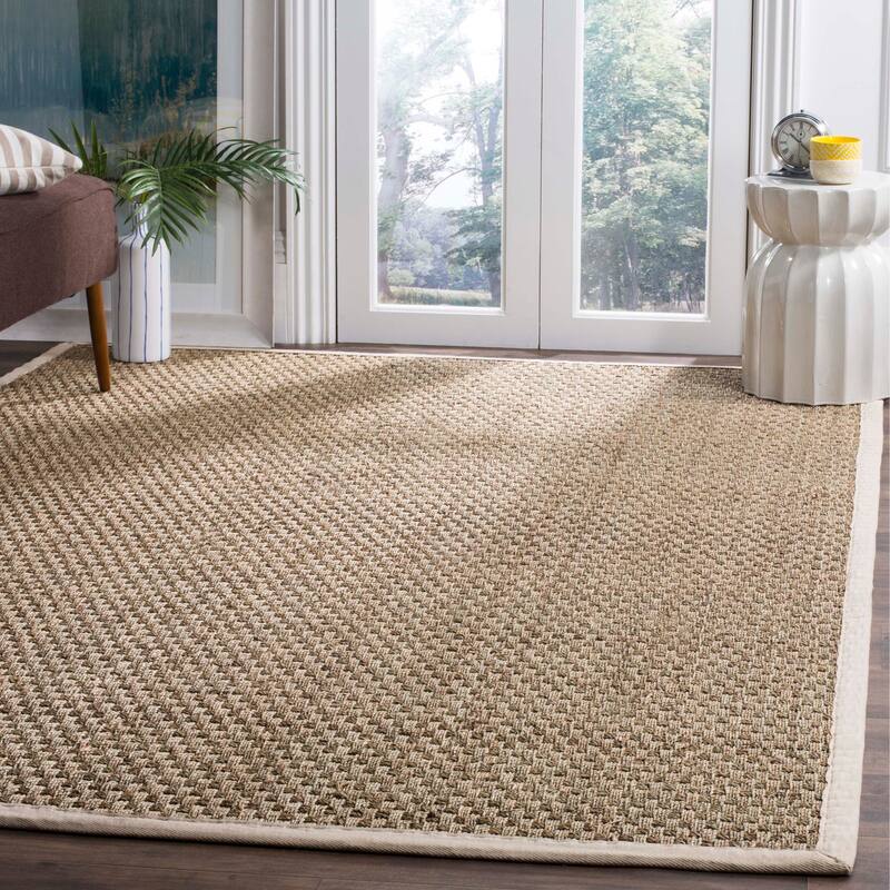 SAFAVIEH Natural Fiber Marina Basketweave Seagrass Rug