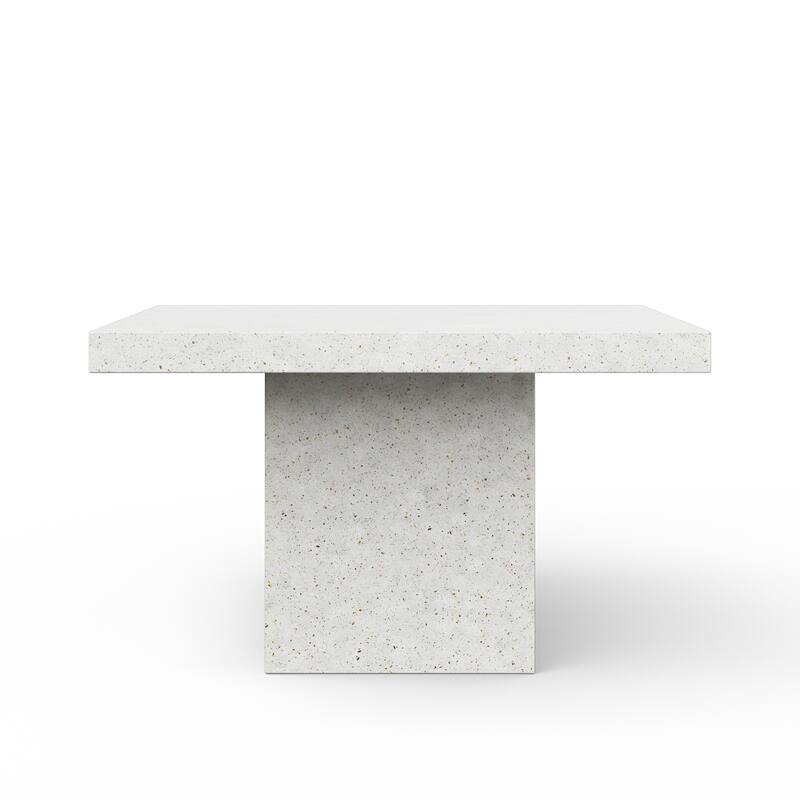 Urbia Una 59" Square Concrete Dining, Bar, and Counter Table