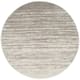 SAFAVIEH Adirondack Vera Modern Ombre Distressed Stripe Area Rug - 9' Round - Light Grey/Grey