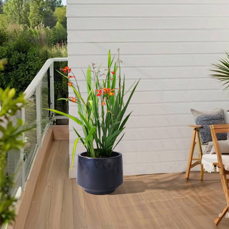 Anmytek Ceramic Planter Set of 3 for Indoor Outdoor Use