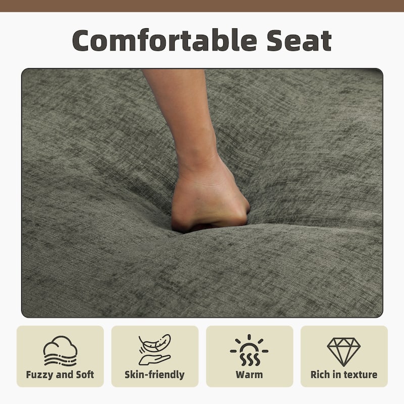 6-Piece Chenille Cloud Modular Living Room Set