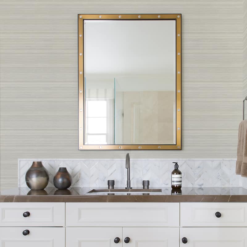 A-Street Prints Skyler Light Grey Striped Wallpaper