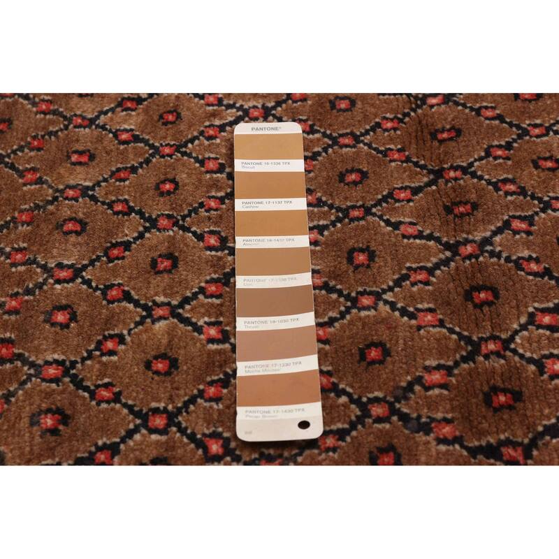 ECARPETGALLERY Hand-knotted Andelz Brown Wool Rug - 4'11 x 9'5