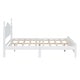 preview thumbnail 5 of 7, White Queen Wood Platform Bed with Durable Slat Support, Simple Assembly