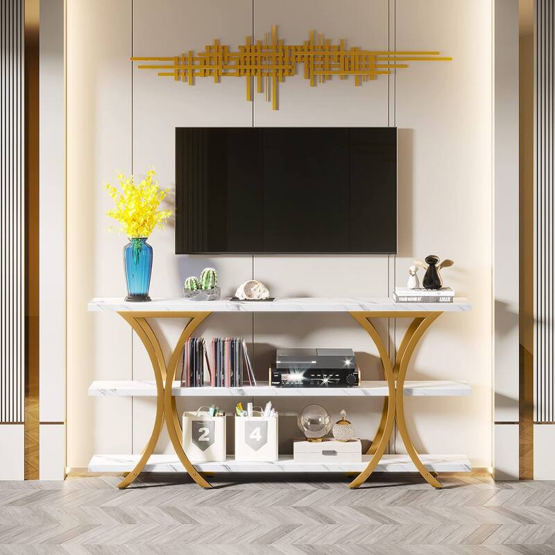 Console Table with Storage Shelf, 70.8 Inch Long Sofa Table Entry Table for Living Room Hallway