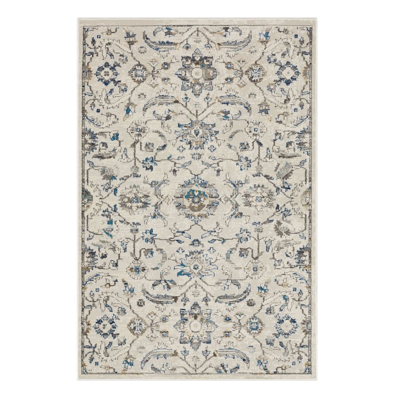 Mohawk Home Mizani Floral Ornamental Woven Area Rug - 2' x 2' 11" - Blue
