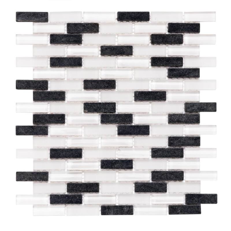 The Tile Life Victory Brick 1x2 Glass Backsplash Wall Tile