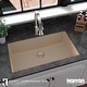 preview thumbnail 40 of 49, Karran Undermount 32.5 in. Large Single Bowl Quartz Kitchen Sink