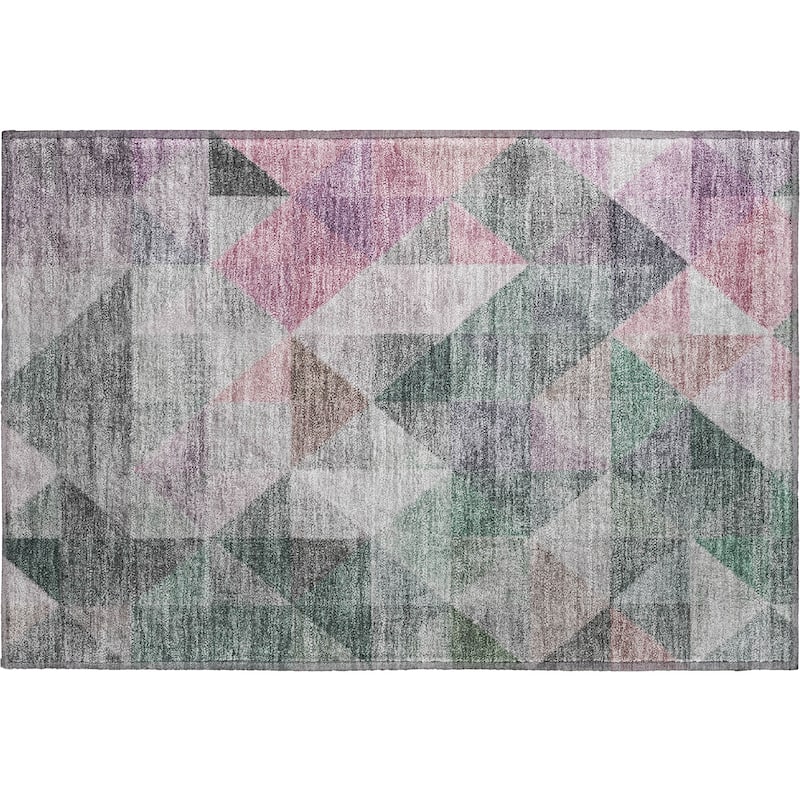 Premium Washable Super Soft Contemporary Mosaic Mayfield Rug