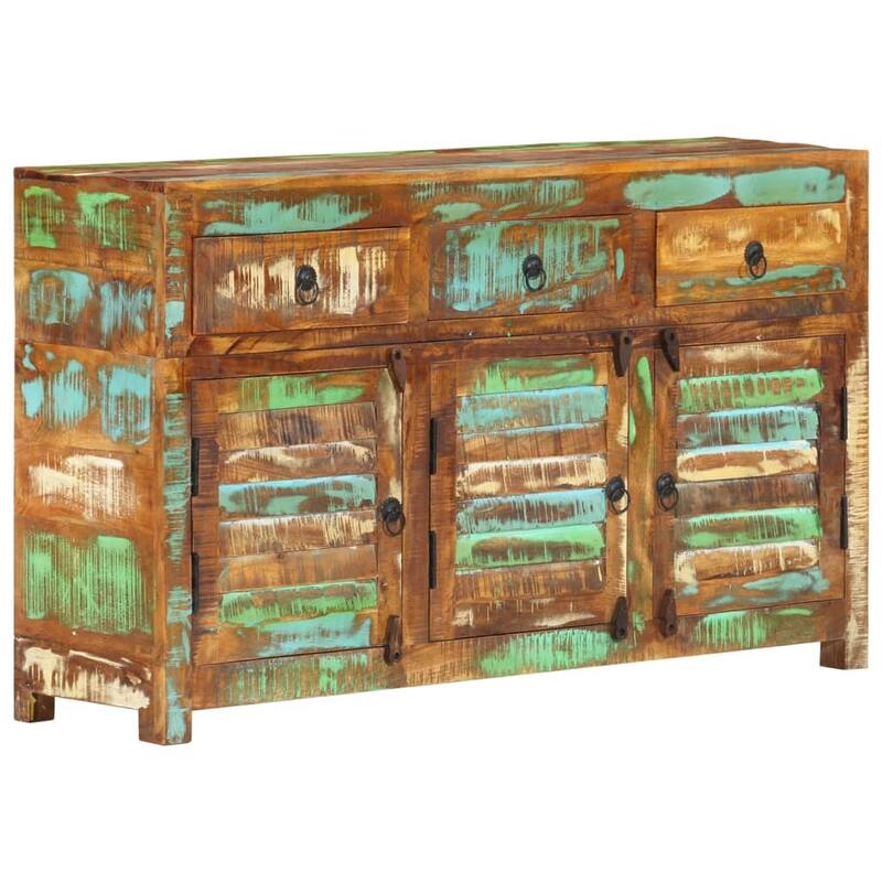 vidaXL Sideboard 43.3"x11.8"x25.6" Solid Wood Reclaimed - 43.3" x 11.8" x 25.6"