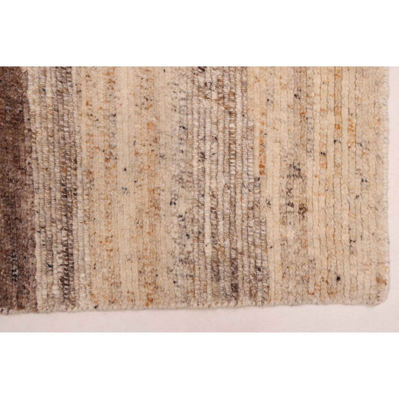 ECARPETGALLERY Hand-knotted Opulence Beige Wool Rug - 7'11 x 9'5