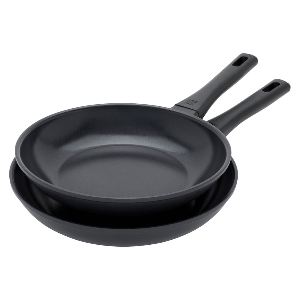 ZWILLING Madura Plus Ceramic 2-pc Aluminum Ceramic Nonstick Fry Pan Set - Black