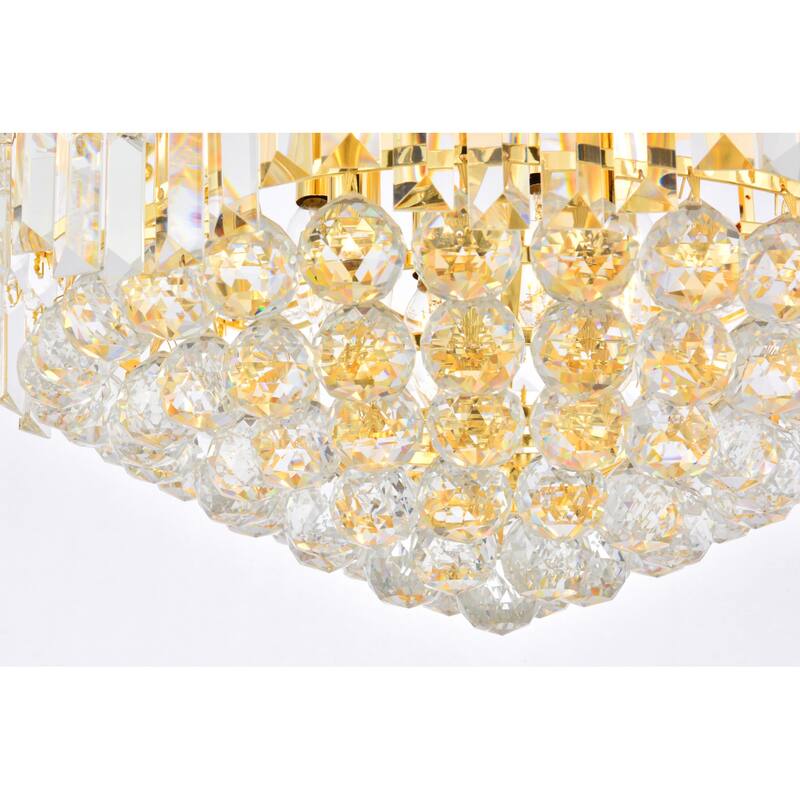 Elegant Lighting V8949F20/RC Corona 9 Light 20" Wide Semi-Flush