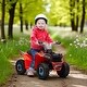 preview thumbnail 15 of 18, 6V Kids Electric ATV Quad Ride-On Toy with Forward/Backward Function, Wear-Resistant Wheels, for Toddlers Ages 18-36 Months