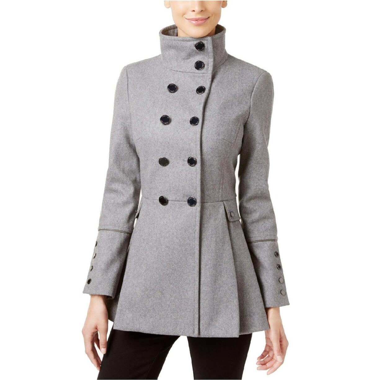 calvin klein stand collar coat