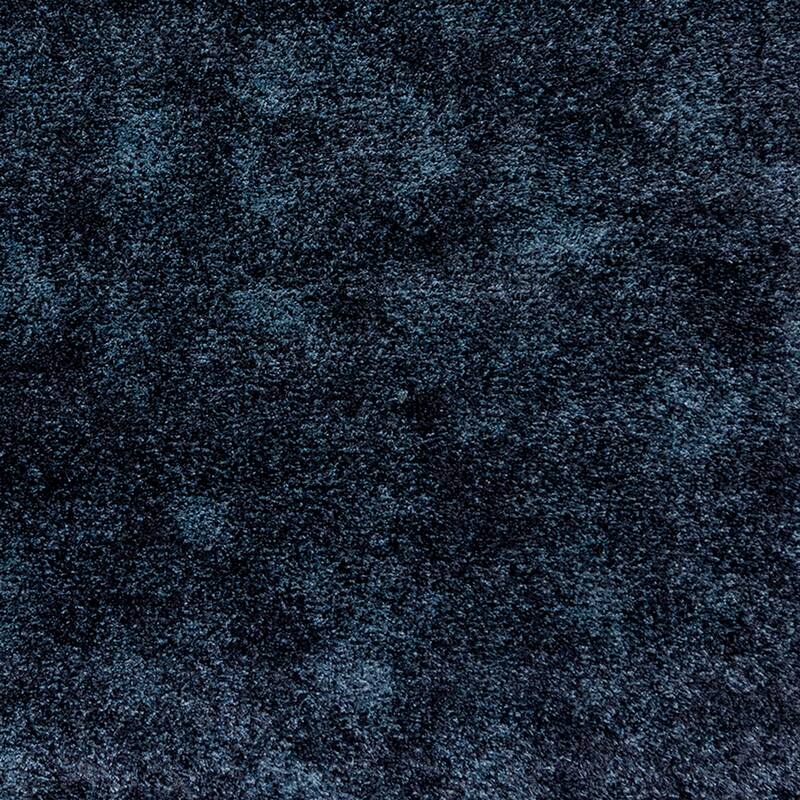 Gertmenian Ultimate Shag Solid Dark Blue Plush Shag Area Rug