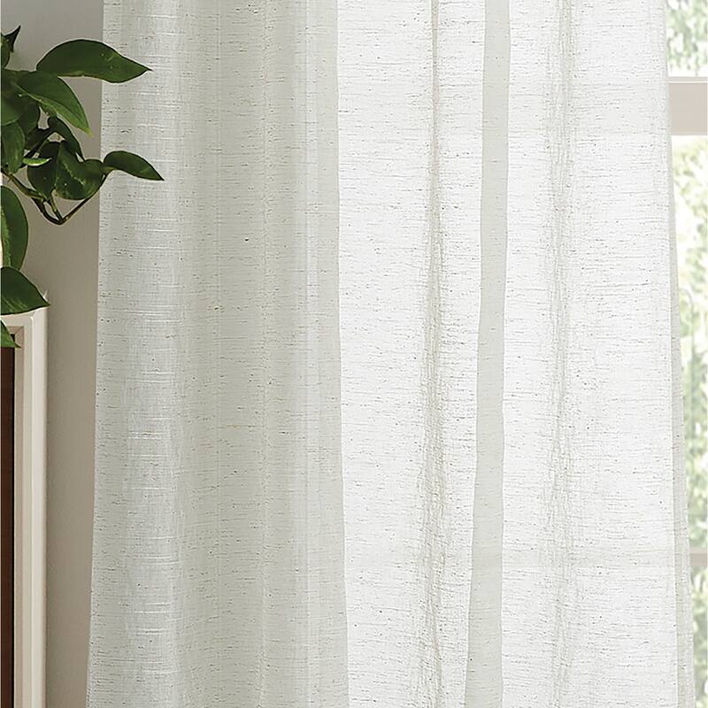 Martha Stewart Piece Macrame Poletop Curtain Panel Pair