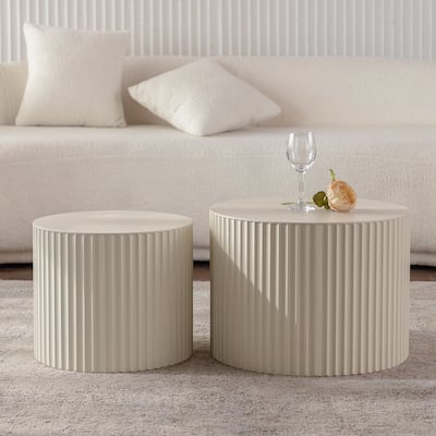 Round Wood Coffee Table