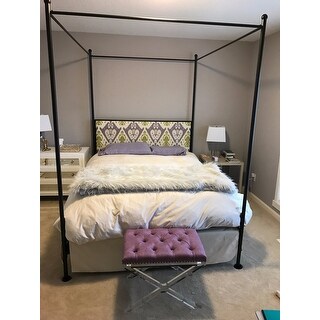 Lauren Upholstered Queen-size Canopy Bed - Free Shipping Today ... - Read More
