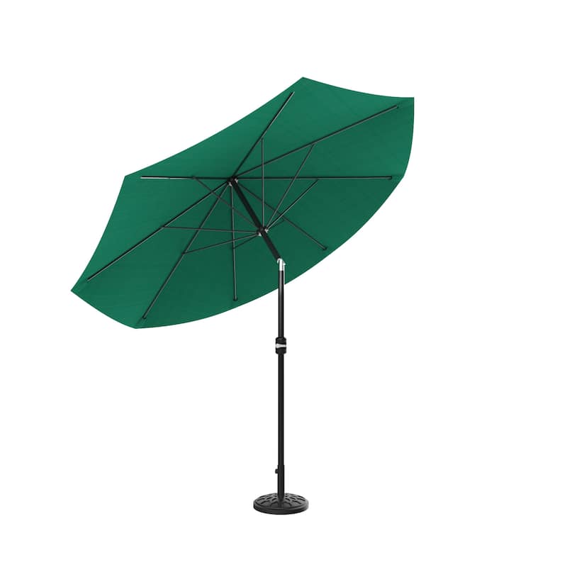 Pure Garden 10 ft Patio Umbrella with Auto Tilt and Hand Crank