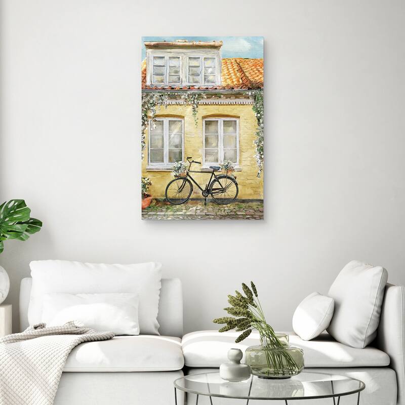 La Bicyclette by Studio Arts Canvas Art Print