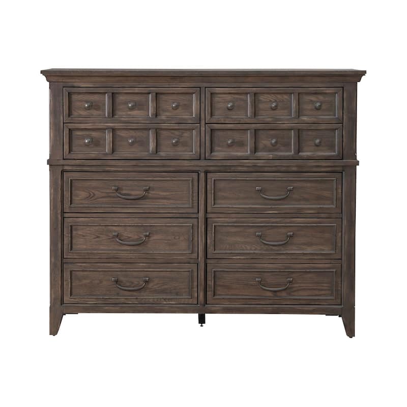 Paradise Valley Saddle Brown 10 Drawer Chesser