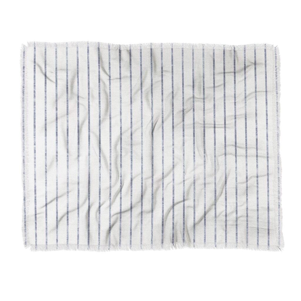 Holli Zollinger Aegean Wide Stripe Made To Order Throw Blanket