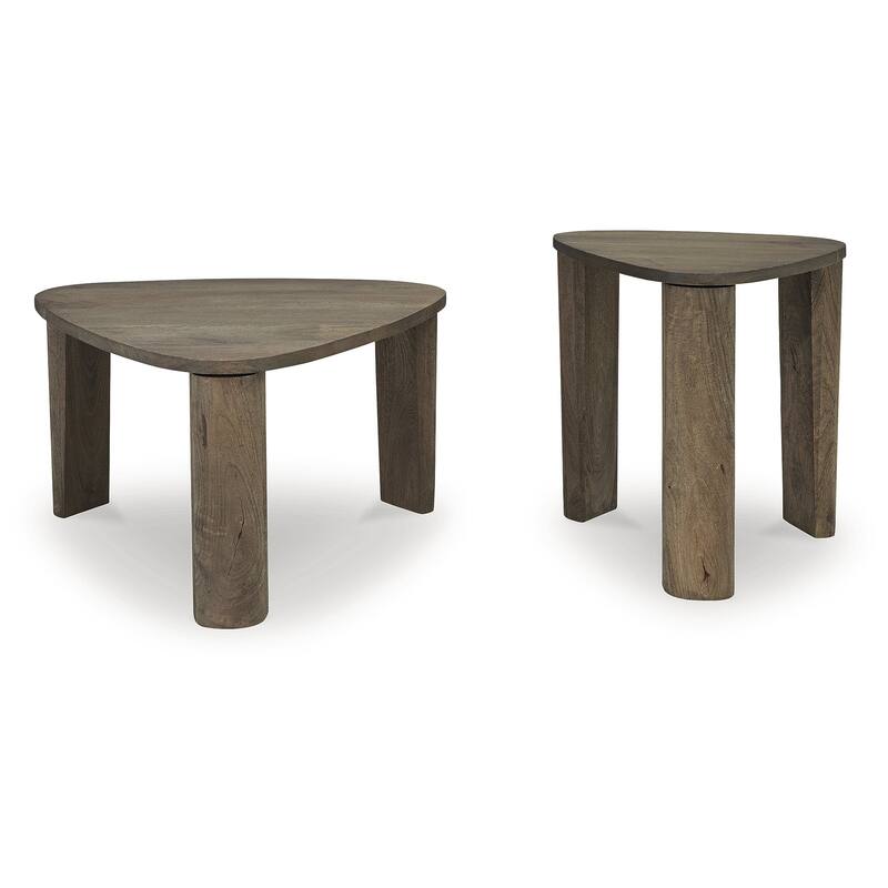 Signature Design by Ashley Reidport Grayish Brown Accent Coffee Table (Set of 2) - 26.5" W x 26" D x 19.13" H