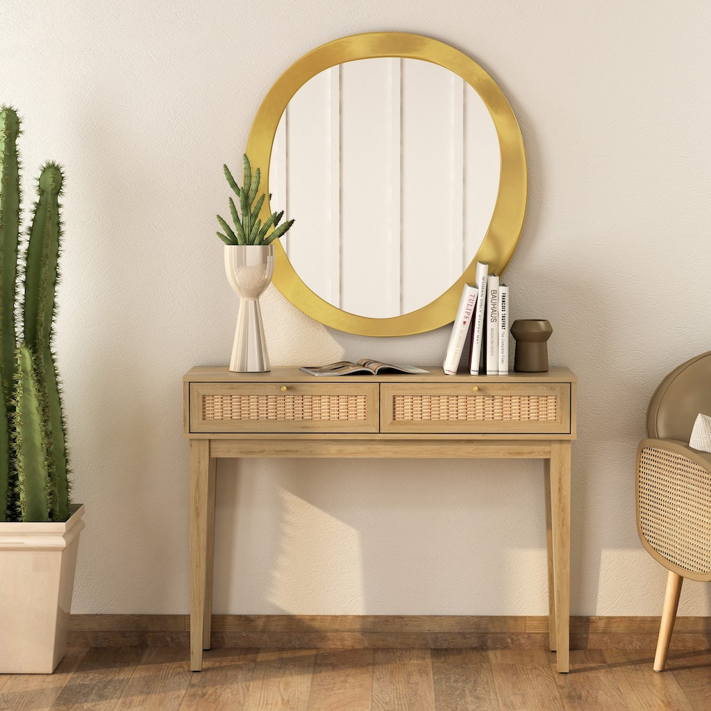 Bodrum 43" Console Table - 43" W x 12" D x 17" H