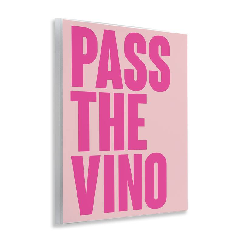 Stupell Pass The Vino Pastel Wall Plaque Art Design By House of Lulu