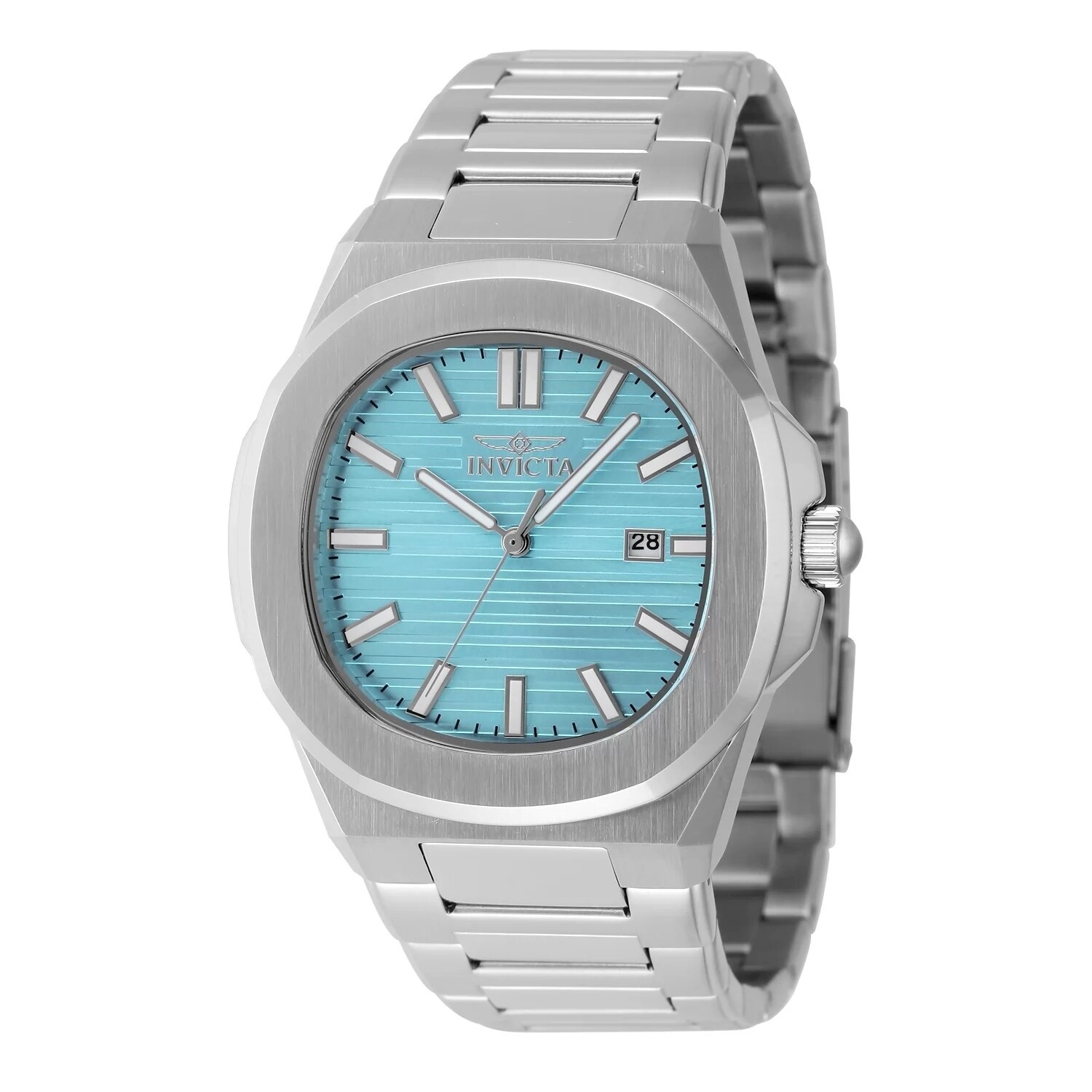 〖GW限定セール〗　Man World　Blu-ray Invicta Men's 48322 Speedway Quartz 3 Hand Light Blue Dial Watch