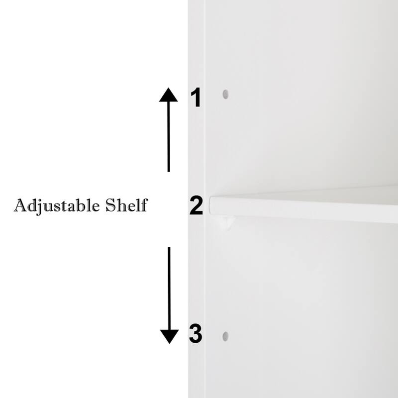 3-tier Shelf Single Door Mirror Bathroom Wall Mounted Cabinet