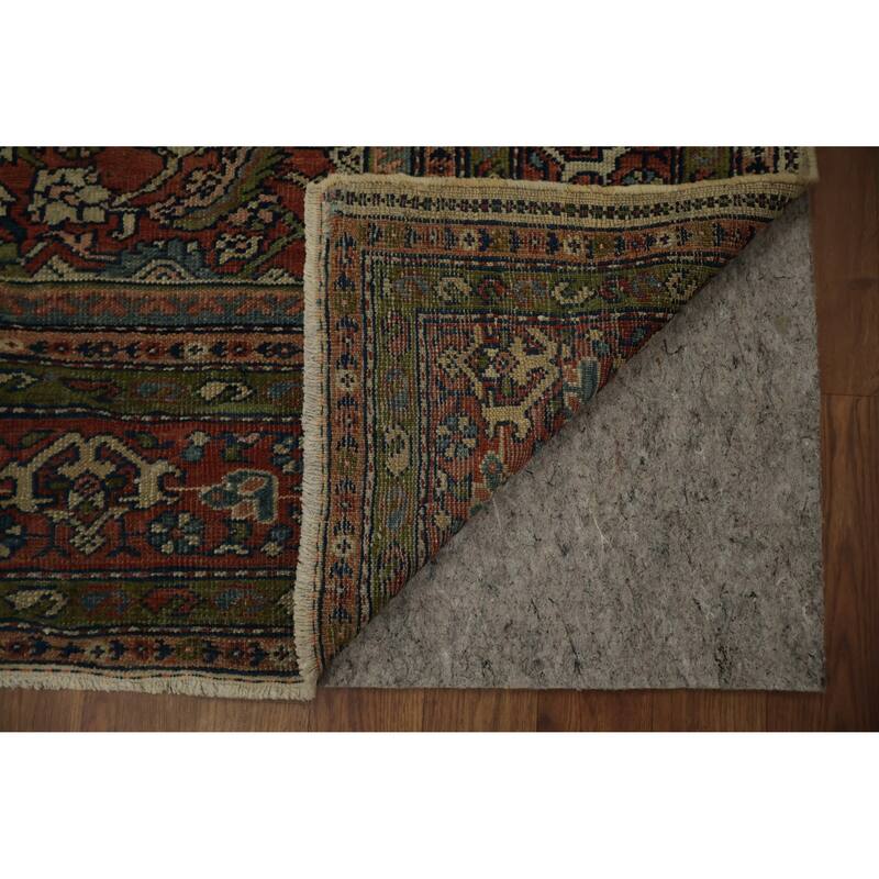 Hand Knotted Oriental 100% Wool Carpet Traditional Medallion Beige & Ivories Sultanabad Area Rug - 11' 9'' X 8' 4''