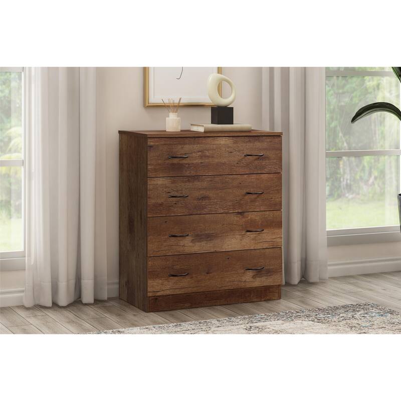 OS Home and Office Furniture Model 6007 Four Drawer Chest in Mountain Oak