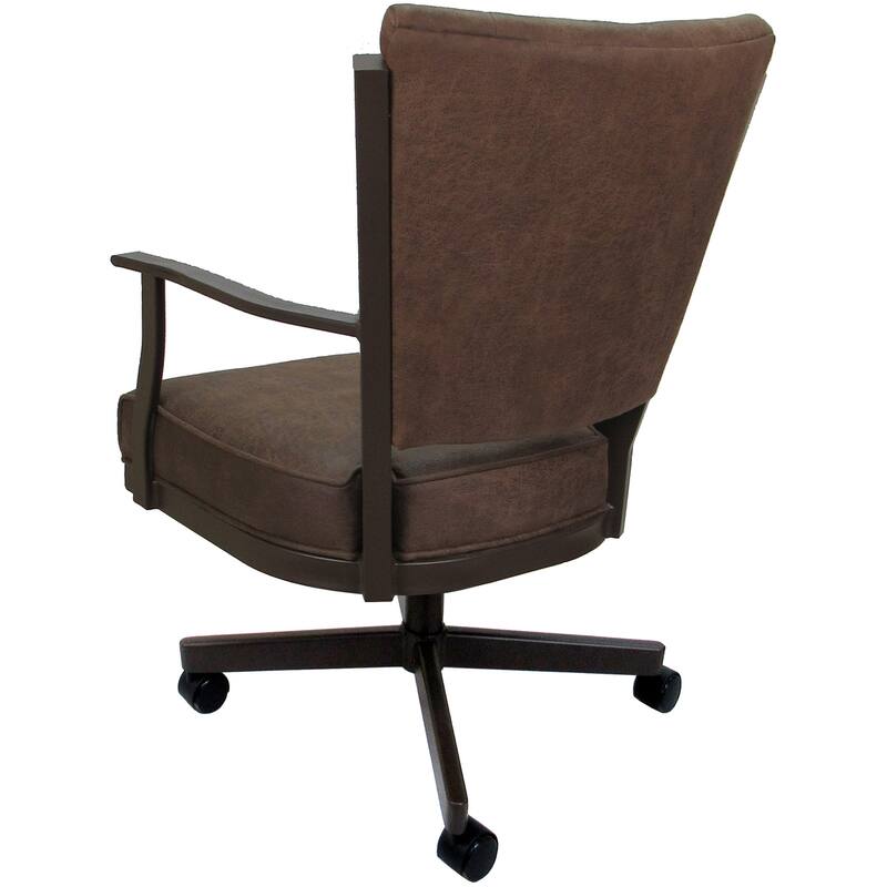Montana Swivel Metal Dining Caster Chair on Reading Base