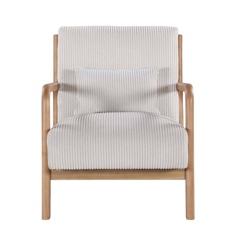 Wooden Lounge Chair - White