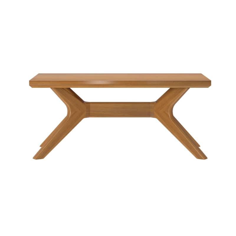 Plank and Beam Verso Rectangular Cross Leg Coffee Table - 40"