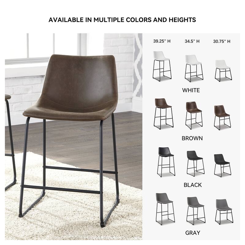 Signature Design by Ashley Centiar Counter Height Bar Stools (Set of 2)
