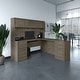 preview thumbnail 7 of 14, Bestar Embassy 71" L-shaped desk with hutch