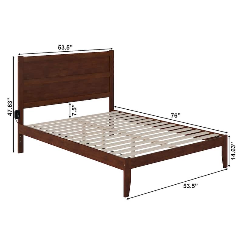 NoHo Queen Platform Bed in Walnut