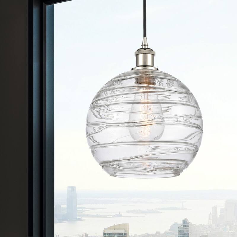 Innovations Lighting Ballston Athens Deco Swirl - 1 Light 10" Cord Hung Mini Pendant