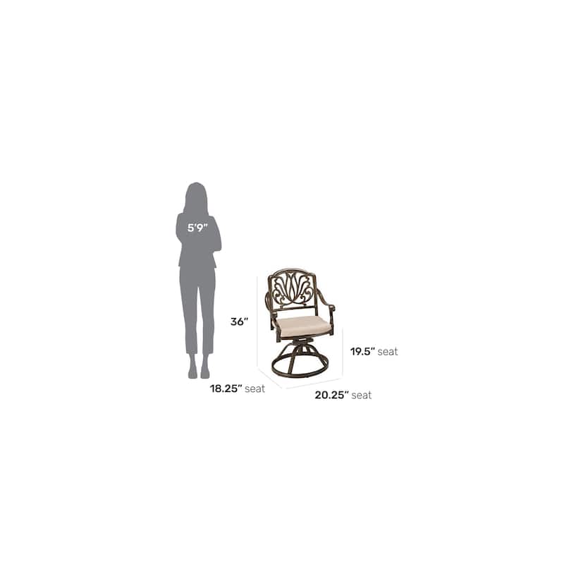 Capri Outdoor Swivel Rocking Chair by Homestyles
