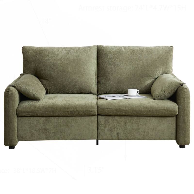 Comfortable Down-Filled Sofa for Living Room and Bedroom, Enhancing Home Style
