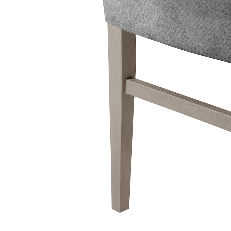 Furniture of America Calista Modern Grey Padded Dining Chairs (Set of 2)