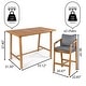 preview thumbnail 9 of 9, Javea Modern Coastal 3-Piece Acacia Wood Outdoor Bar Set with Cushions, by JONATHAN Y