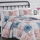 preview thumbnail 4 of 2, Cannon Textured Lotte Patchwork Duvet Cover Set