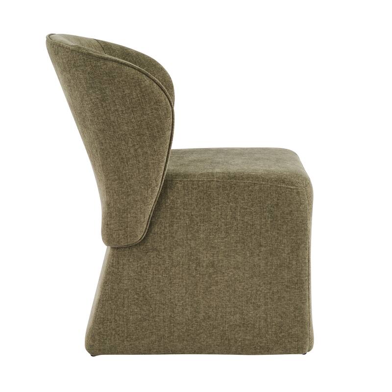 Christopher Knight Home - Eddie Modern Block Silhouette Upholstered Dining Chair with Metal Frame, Versatile Home Use