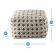 preview thumbnail 5 of 3, The Curated Nomad Kembel Pouf Ottoman