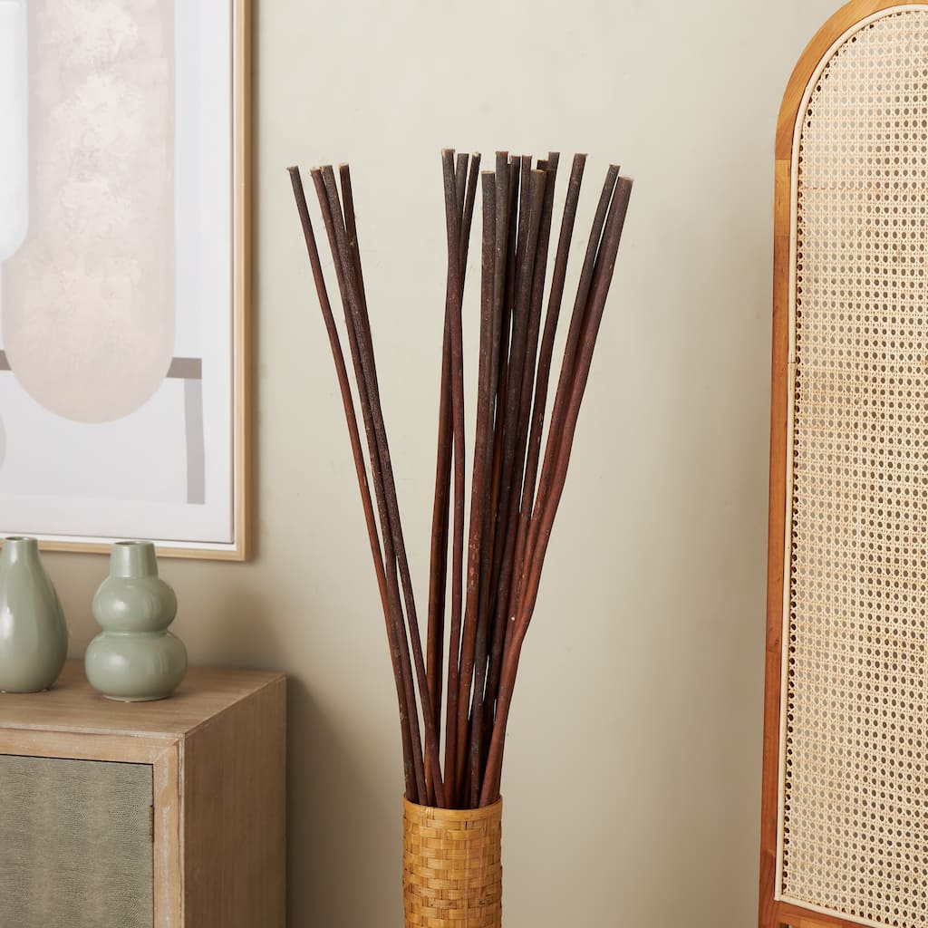 Brown Jute Rope Tall Sticks Home Decor Natural Foliage